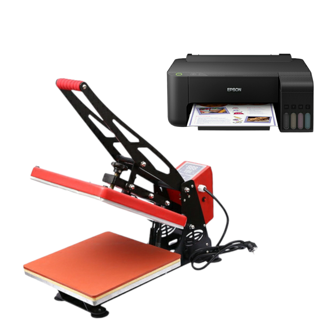 Kit de Sublimación: Estampa Semiautomática 38x38 + Impresora - Imagen 2