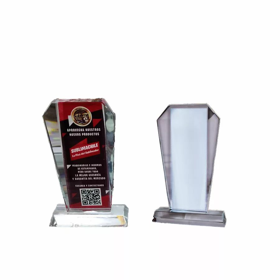 Trofeo sublimable incluye caja