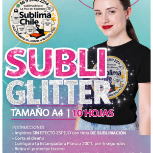 Vinilo Sublimable Subli Glitter para algodón