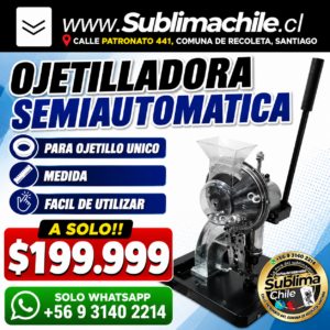 Ojetilladora Semiautomática para Ojetillo Único