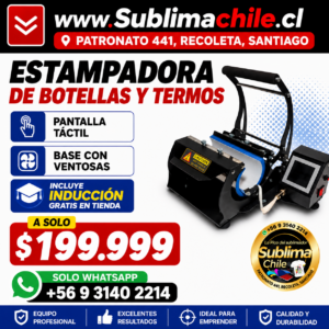 Maquina Sublimadora de Botellas y Termos