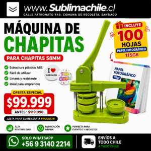 Máquina de Chapitas 58 mm