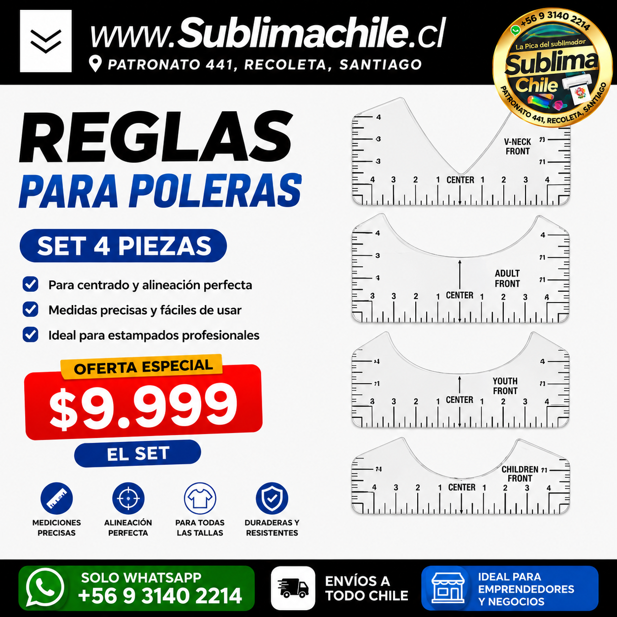 Reglas Guía para Poleras