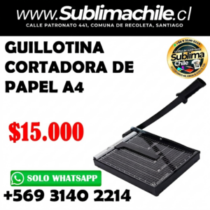 Guillotina A4 para Papel - Corte hasta 8 Hojas