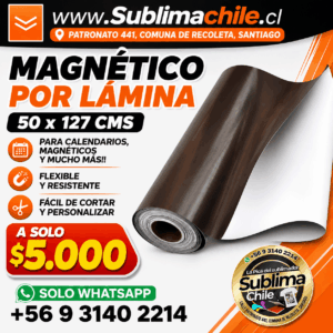 Lámina Magnética (IMAN) 50x127 cm