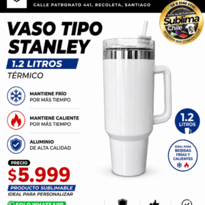 Vaso Térmico Tipo Stanley Sublimable 1.2 Litros
